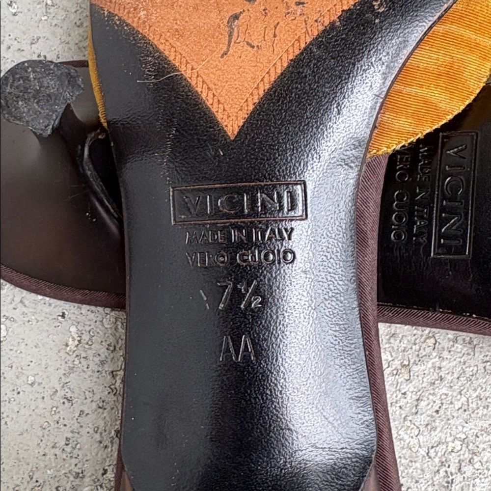 Vintage Giuseppe Zanotti silk and rhinestone mules - Picture 9 of 9